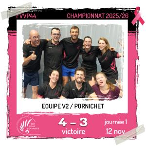 Rencontre J1 de la V2 : Vigneux contre Pornichet (victoire)